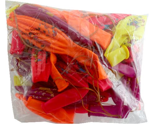 Balón GPBDF-1, míč s gumičkou neon (balení 50 ks)