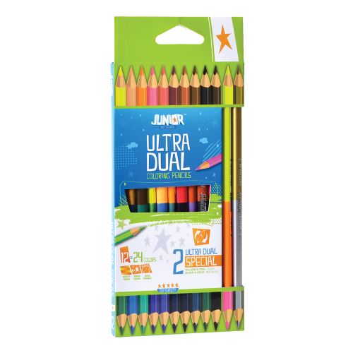 Pastelky JUNIOR dual trojhranné 12ks