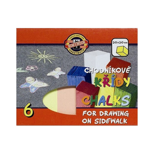 Křída chodníková 6 ks