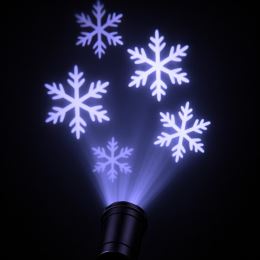 Rotační LED projektor "sněhové vločky" (vnější použití) (1)
