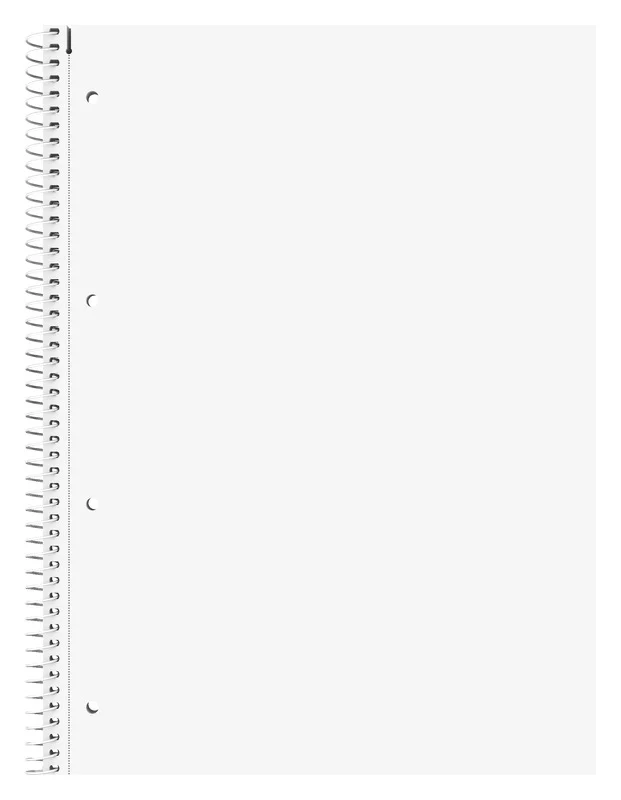 HEIDA Blok A4 College s boční spirálou, čistý, 80 listů, 70g /m2
