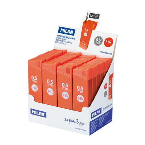 MILAN Grafitové tuhy MILAN HB 120 ks / box x 0,5 mm