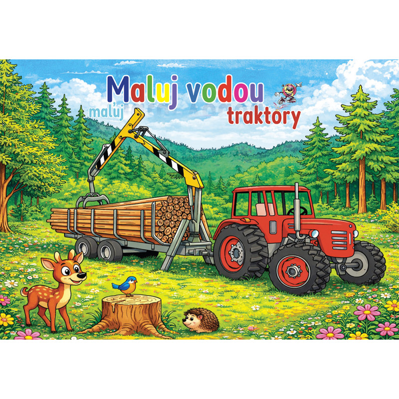 Petr Mičánek Omalovánka A5 Maluj vodou - Traktory