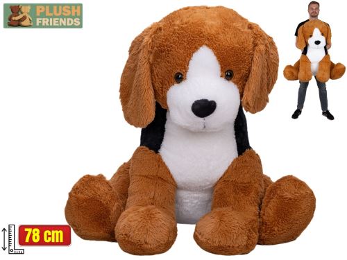 Plush Friends pes plyšový 78cm sedící 0m+