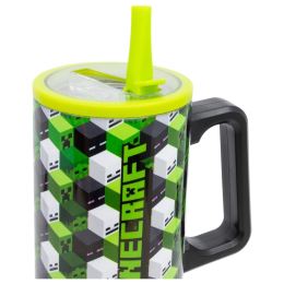 Minecraft Iconicmono Termohrnek s brčkem a uchem 920 ml (1)