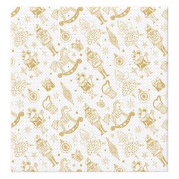 Ubrousky TaT 38x40cm Golden Nutcracker
