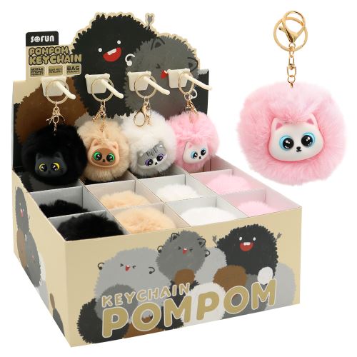 Klíčenka / Přívěsek JUNIOR PomPom Kitty (1)