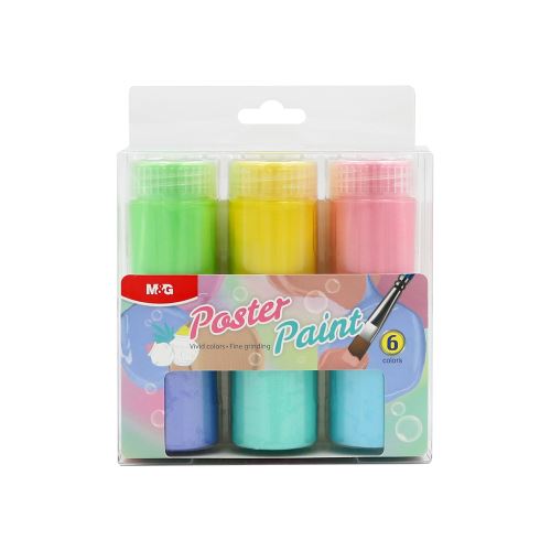 Poster paint 20ml Pastel M&G - sada 6 pastelových barev