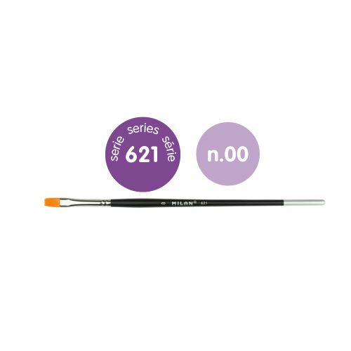 Štětec plochý MILAN č. 00 - 621 Premium Synthetic