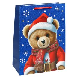 Dárková taška vánoční 40x30x12 cm (mix 4 designů - /cena za 1 ks) (1)
