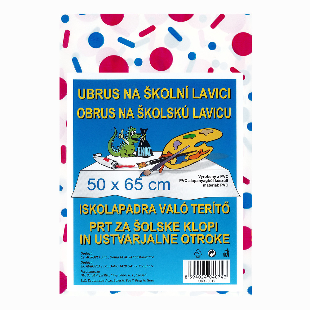 EKOZ Obrus na školní lavice 50x65 cm, mix