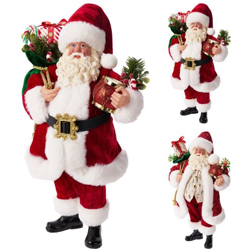 Mikuláš s dárky 38 cm (2 varianty /cena je za 1 kus)