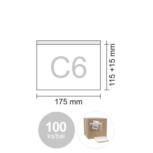 Obálka C6 transportní 175x115 + 15 mm, bal / 100 ks
