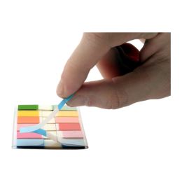 Záložka lepící NEON 6 barev x 25 ks, PVC (24894)