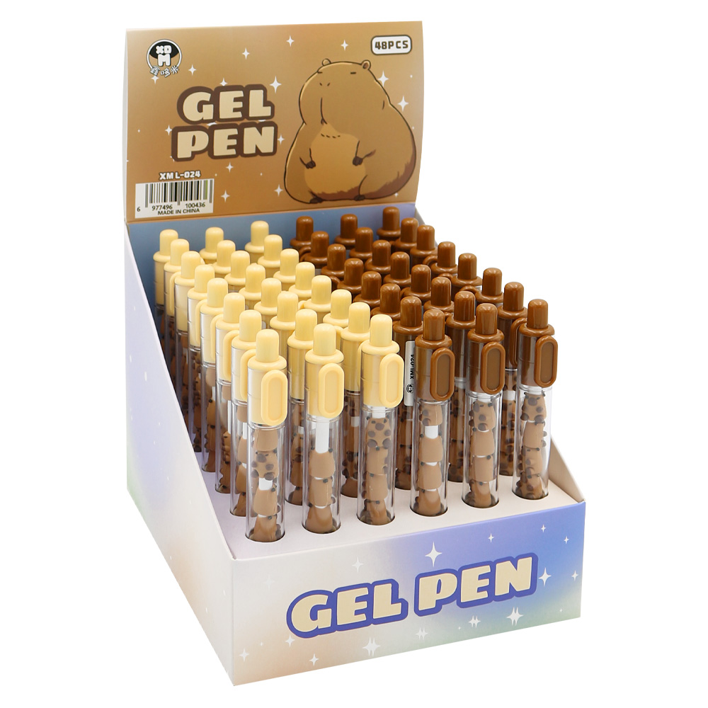 JUNIOR Gelové pero XML-024 Capybara - modrá náplň