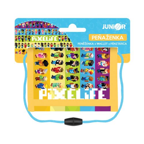 Detská textilná peňaženka - Seria 7 - Pixelife