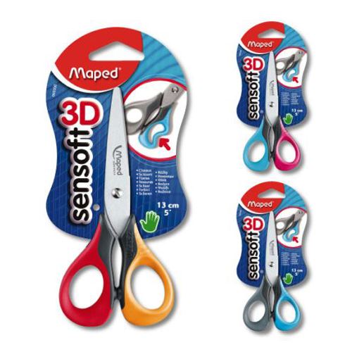 Nůžky školní MAPED SENSOFT 3D 5" / 13 cm
