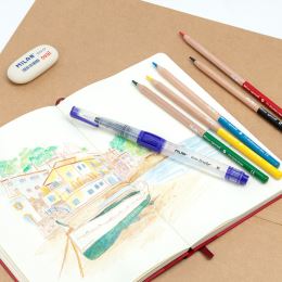 Pastelky MILAN šestihranné/akvarelové 5 ks s vodním štětcem (4)