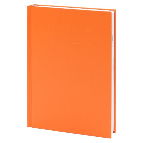 Diář A5 1 strana / 1 den 2027 - Standard oranžový