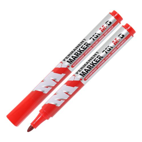 Permanentní popisovač M & G Economical - červený
