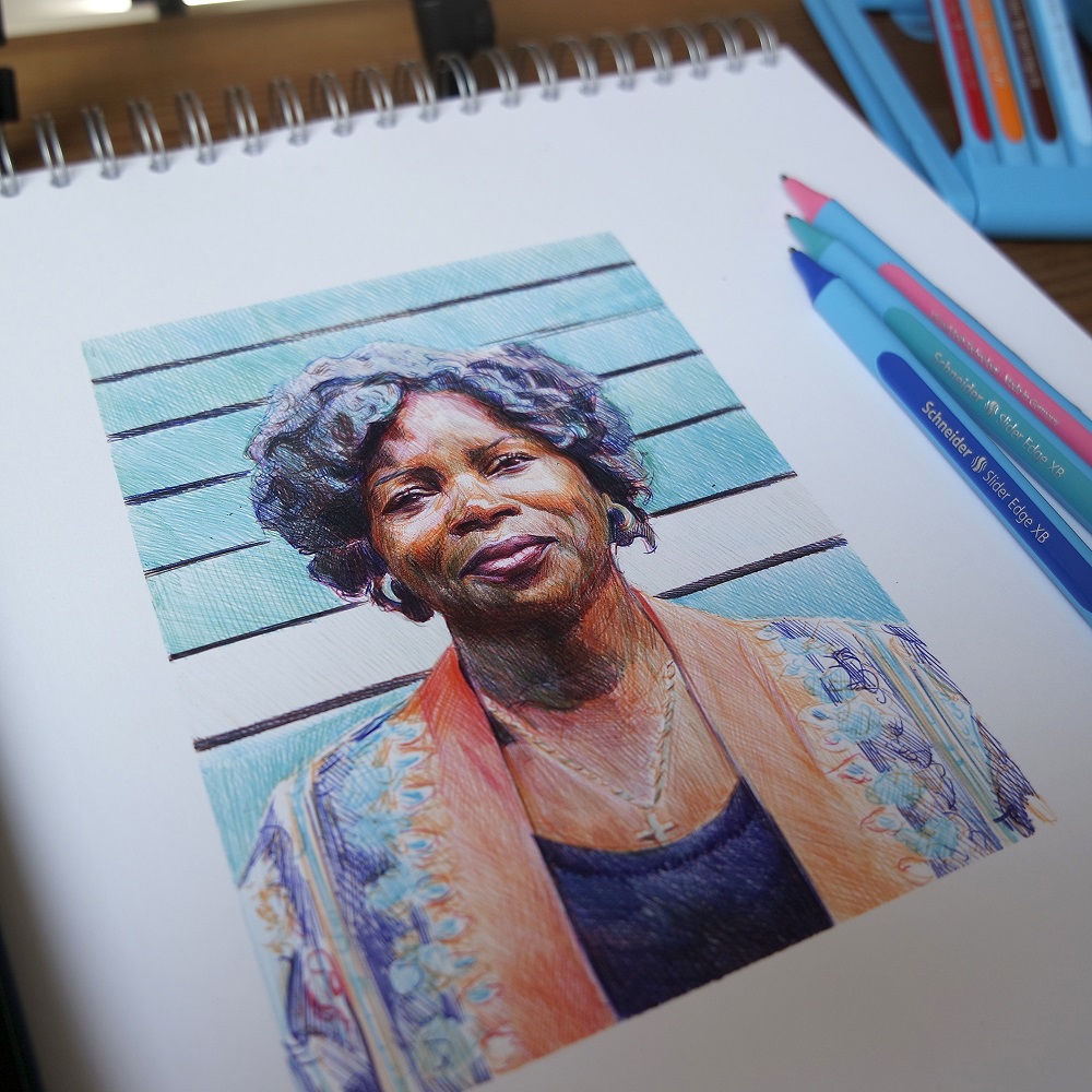 Kuličkové pero SCHNEIDER Slider Edge XB, trojhranné tělo - hnědá náplň