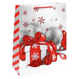 Dárková taška vánoční 32x26x12 cm (mix 4 designů - /cena za 1 ks) (2)