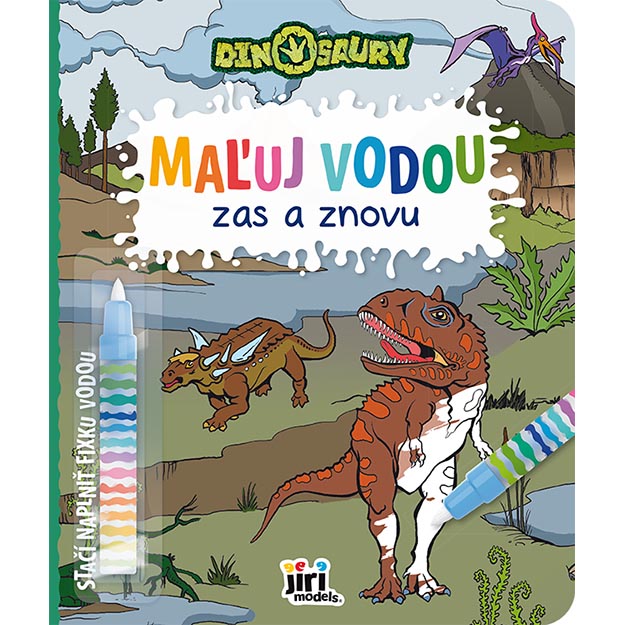 JM Maluj vodou zase a znovu JM Dinosauři