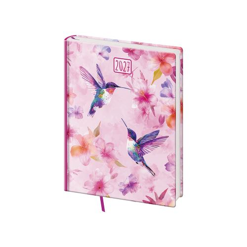 Diář 2027 týdenní B6 Vario Lyra - Colibri