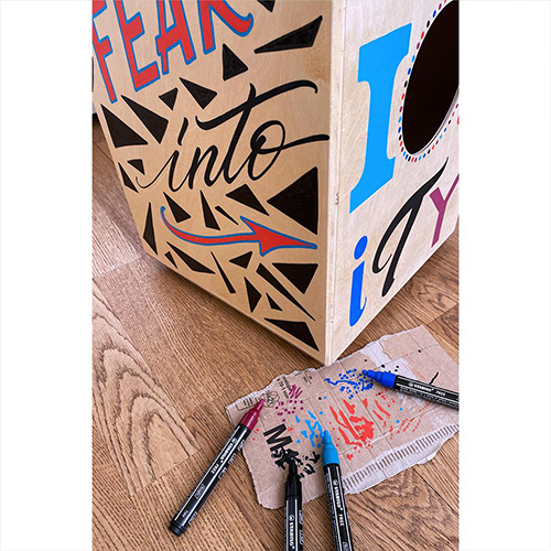 Akrylový popisovač STABILO FREE Acrylic T300 Kulatý hrot 2-3 mm - modře zelený