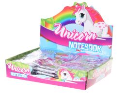 Unicorn zápisník 9cm 2barvy 48ks v DBX (1)