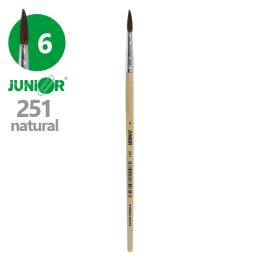 Štětec kulatý JUNIOR č. 6" 251 Natural
