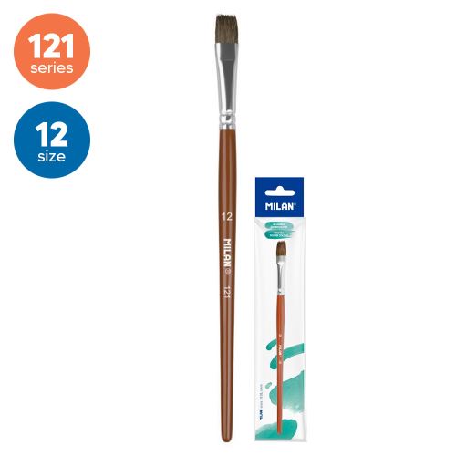 Štětec plochý MILAN č. 12 (séria 121)