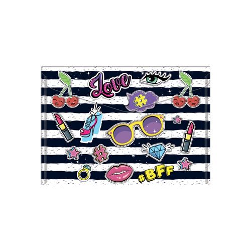 Obal PP s patentkou A5, Love Fashion