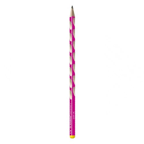 Tužka grafitová STABILO EASY S pro leváky - růžová