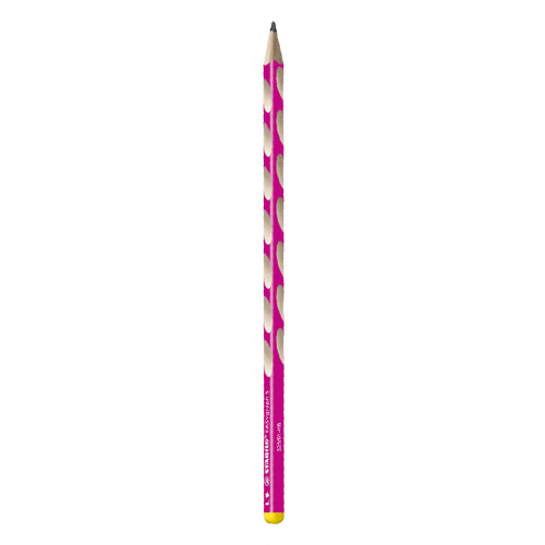 Tužka grafitová STABILO EASY S pro leváky - růžová