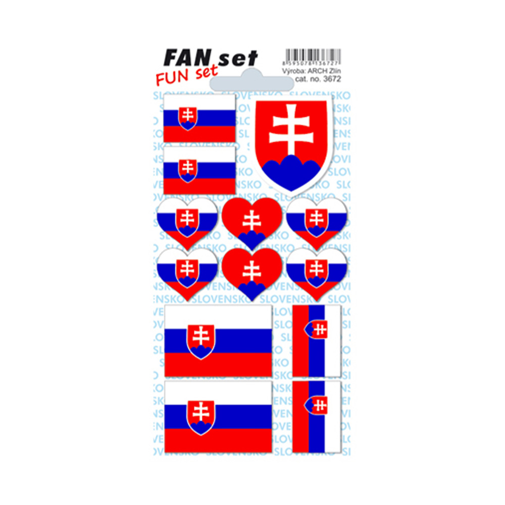 Ing. Libor Macalík - ARCH Samolepky FAN set - SR