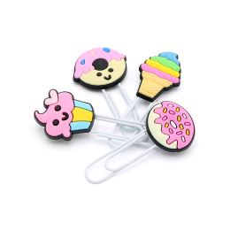 Ozdobná spona /záložka Donut &amp; Ice cream 7 cm (sada 4 ks)