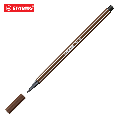Fix vláknový STABILO Pen 68 hnědý
