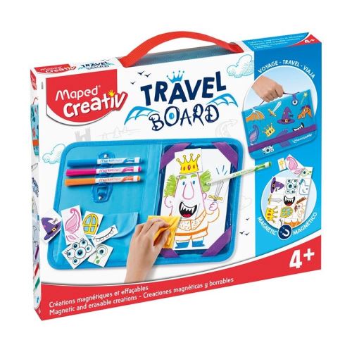 Výtvarný kufrík MAPED Creativ Travel Board s magnetickou tabuľou - Princezny a Rytiery