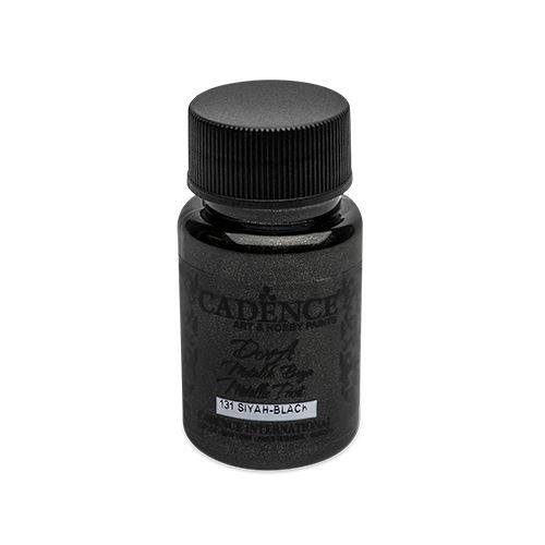 Farba akrylová Cadence D.Metalic, čierna, 50 ml