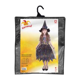 Dětský kostým čarodějnice barevná (S) (3)