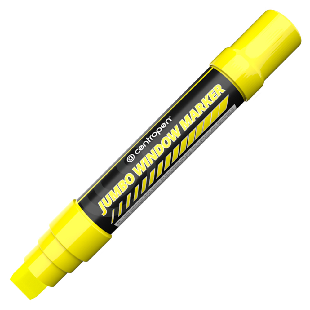 Popisovač křídový CENTROPEN 9120 JUMBO - žlutý na sklo