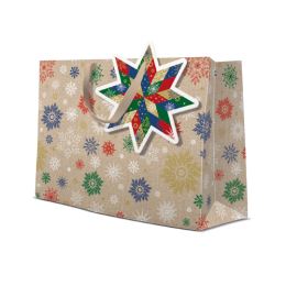 Dárková taška PAW Fornir Star, horizontal - 33,5x26,5x13 cm