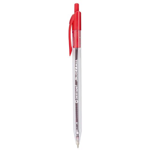 Pero kuličkové CENTROPEN 2225 Slideball Clicker Roller 0,3 mm - červená náplň