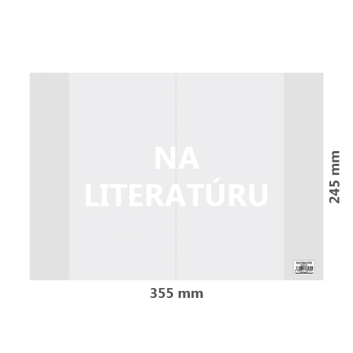 Obal na Literaturu PVC 355x245 mm, hrubý/transparentní, 1 ks