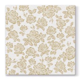 Ubrousky PAW AIRLAID L 40x40cm Subtle Roses Gold