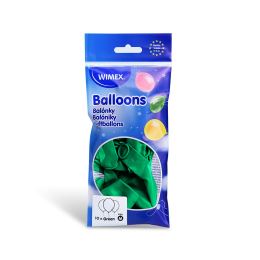 Balón M 25 cm, zelený / 10 ks / (1)