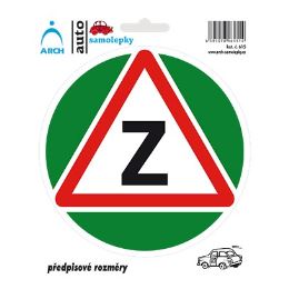 Samolepka "Začátečník" (průměr 13 cm)