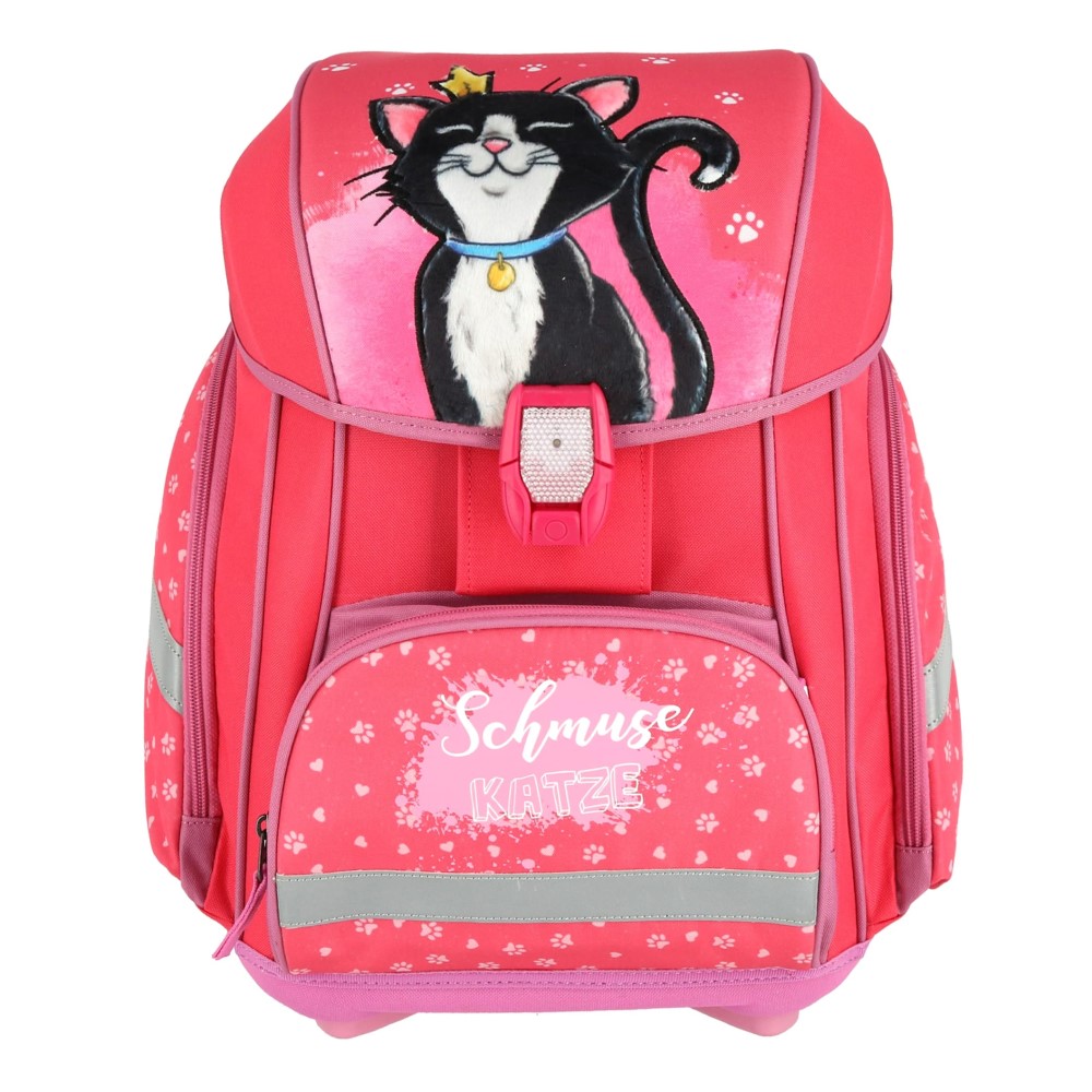 SPIRIT Školní batoh - 5-dílný set SMART 3D s LED osvětlením - Cat Queen