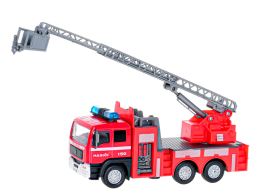 Kids Globe Traffic hasiči CZ 14cm kov zpětný chod na baterie světlo a zvuk 12ks v DBX (1)